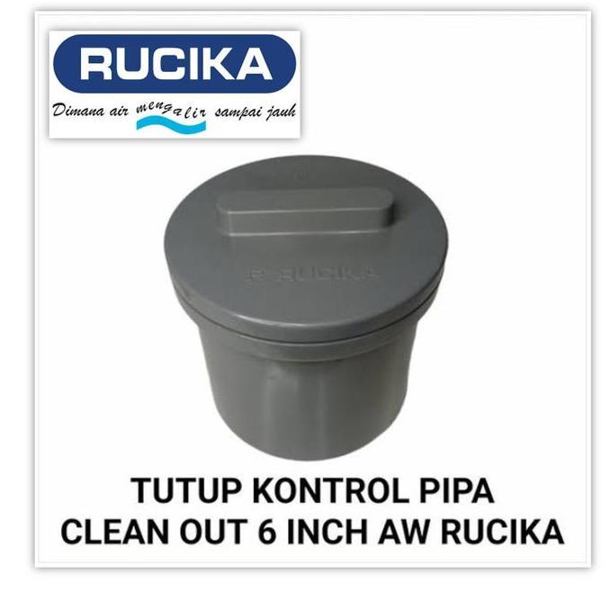TERMURAH - Clean Out 6" inch AW Rucika Tutup Pipa Tutup sepiteng 6 inch