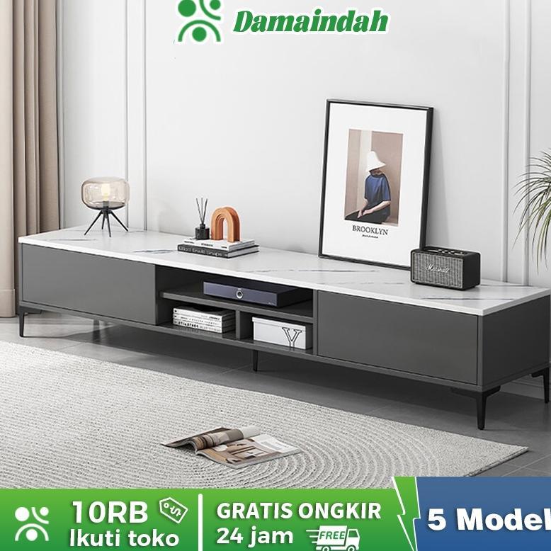 100% AMAN Damaindah Meja TV 160cm/Rak TV/Lemari TV/Meja TV Kayu/Meja TV Minimalis Modern