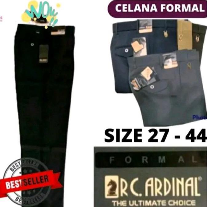 Celana Kerja Cardinal Premium/Celana kain Formal/Celana Kantor/ Celana Panjang Pria Nyaman Kain Hita