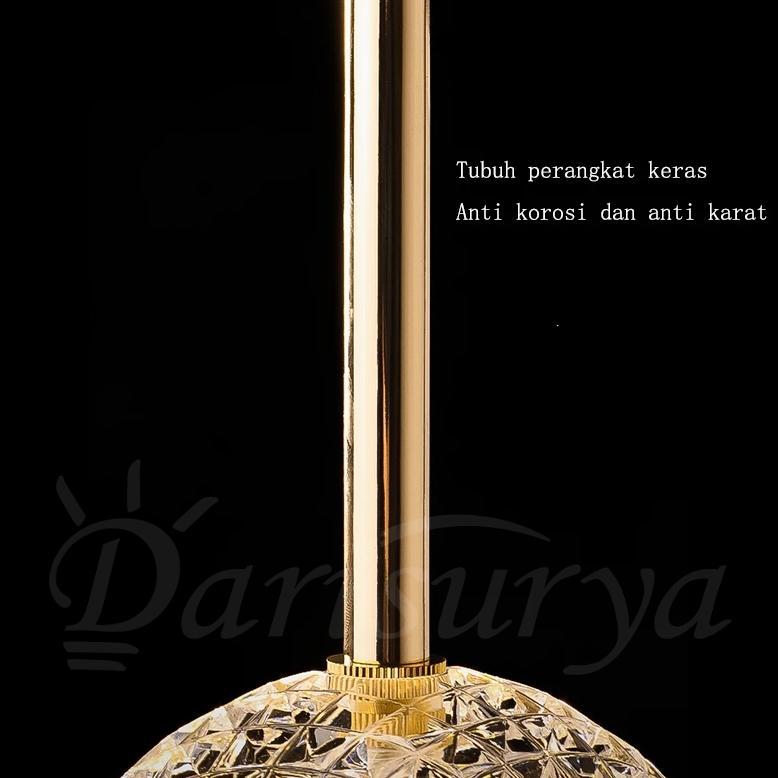 (COD) Lampu Gantung Kristal Minimalis Lampu Hias Gantung kamar tidur ruang makan Lampu Gantung minib