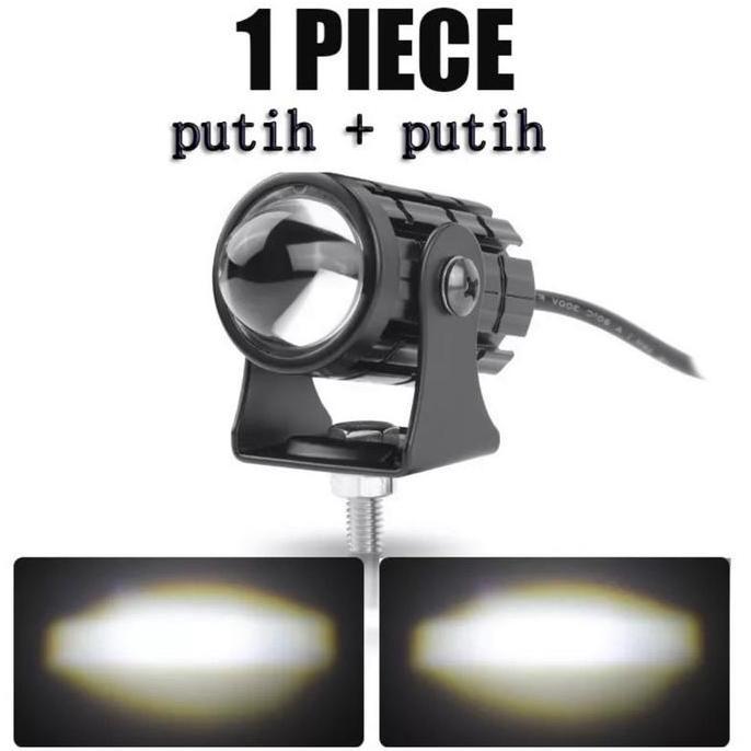 LED LAMPU SOROT LASER/Mini D2 Laser Gun/Lampu Tembak Sorot Foglamp tambahan motor/mobil