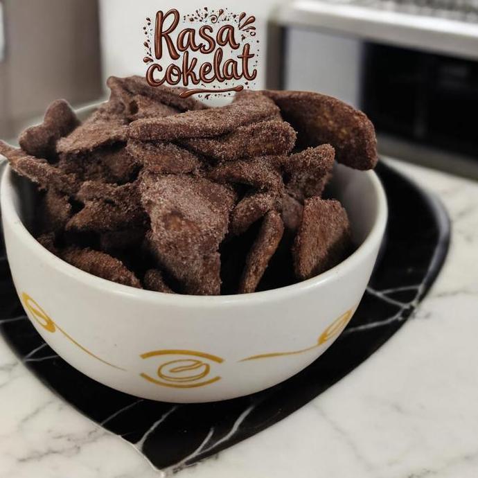 1 KG KARIPIK PISANG COKLAT & VARIAN RASA OLEH KHAS LAMPUNG (irisan koin/Panjang) TERMURAH Cokelat Ch