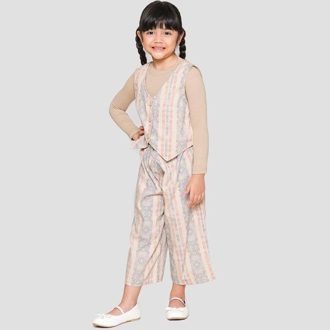 DISKON SPESIAL - Exit Kids Aalifa Set Overall Anak Perempuan 121819435