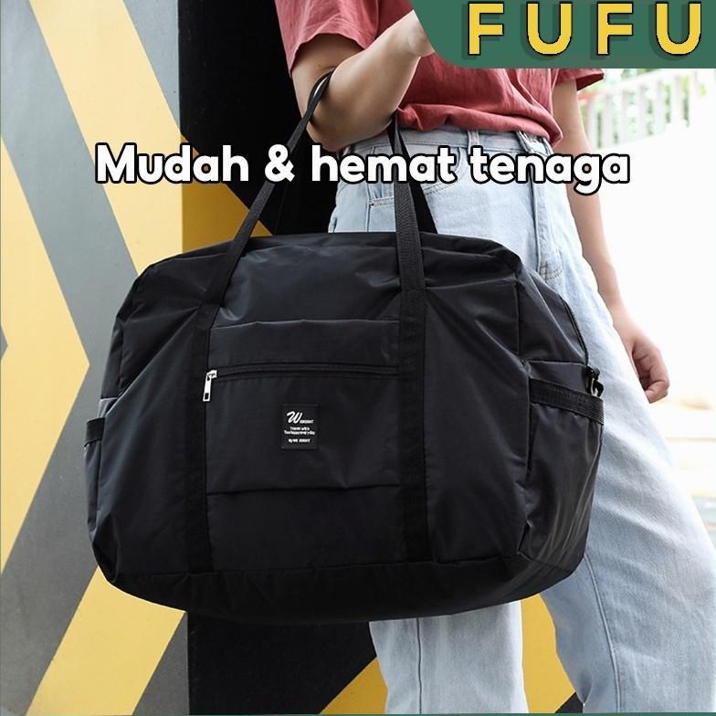 Termurah Fufu Tas Travel Jinjing Besar / Tas Travel Kain Oxford Waterproof / Tas Travel Koper
