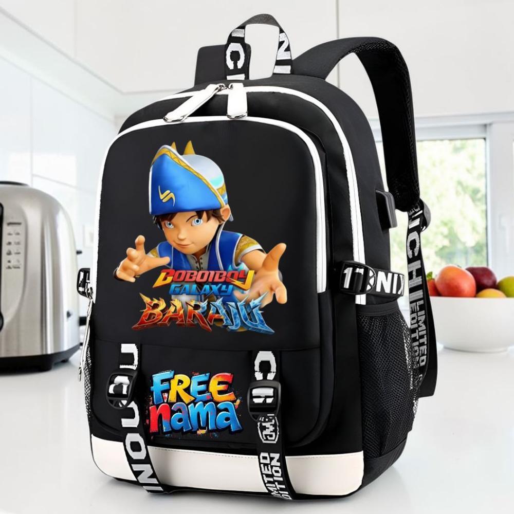 Premium Tas Ransel Sekolah Boboiboy Galaxy Baraju Anak Laki Laki Sd Smp - Tas Anak Boboiboy