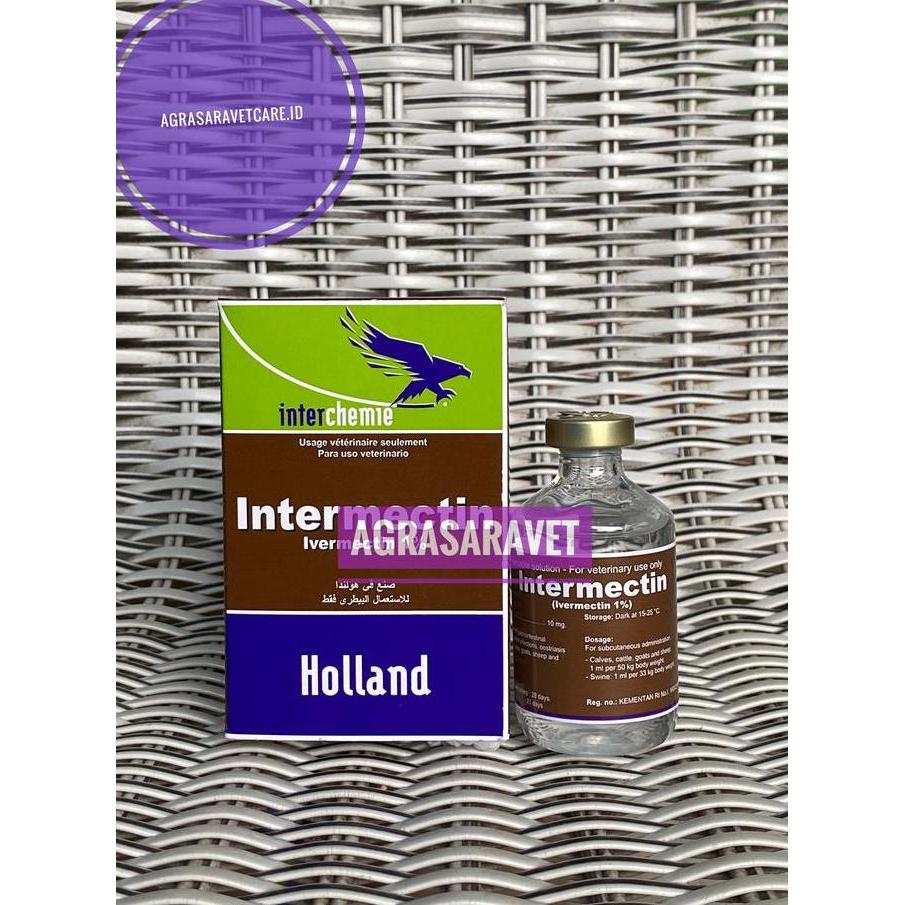 INTERMECTIN 50ml (Ivermectin 1%) Obat Cacing Parasit