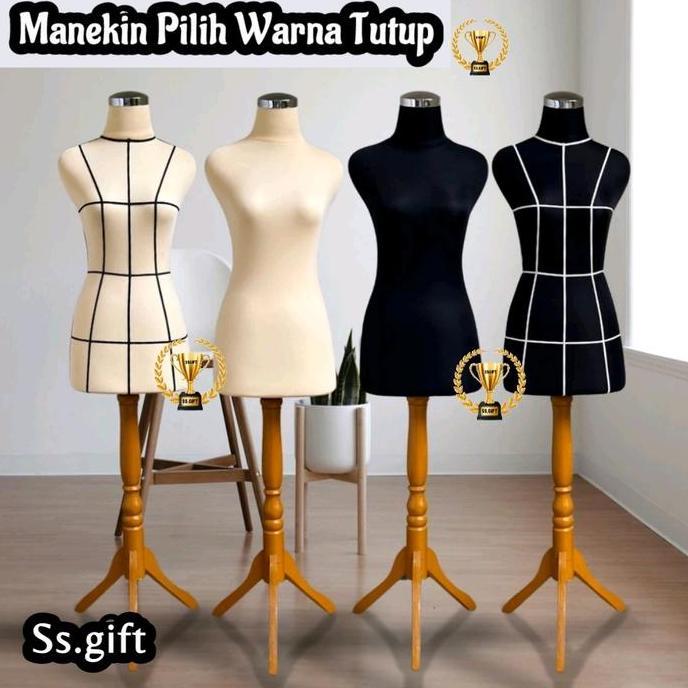 Manekin Pilih Warna Tutup | Manekin Wanita Dm Lapis Busa | Patung manekin | Dresmaking | Patung Baju