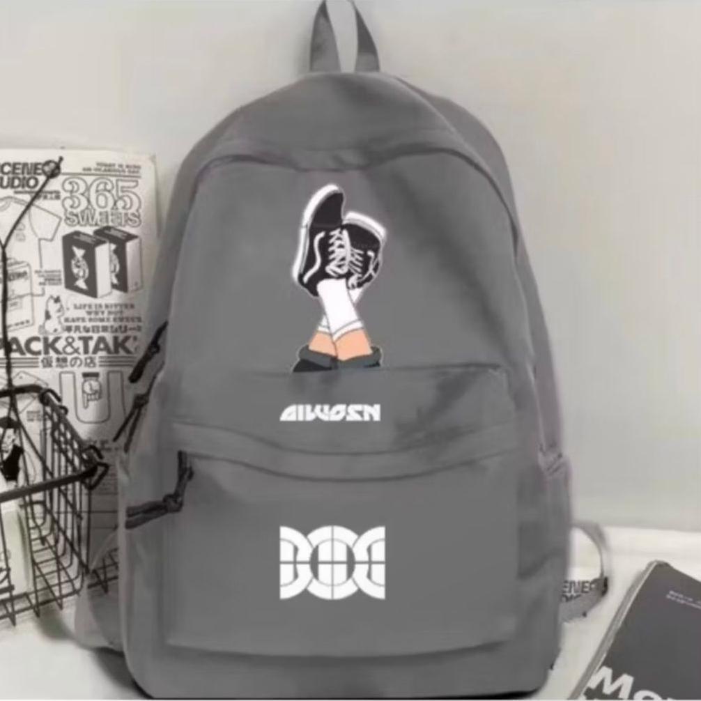 Tahan Lama  Tas Distro Pria Cowok Keren Motif Band Metal Kasual Ransel Terkini Fashion Anak Sekolah 