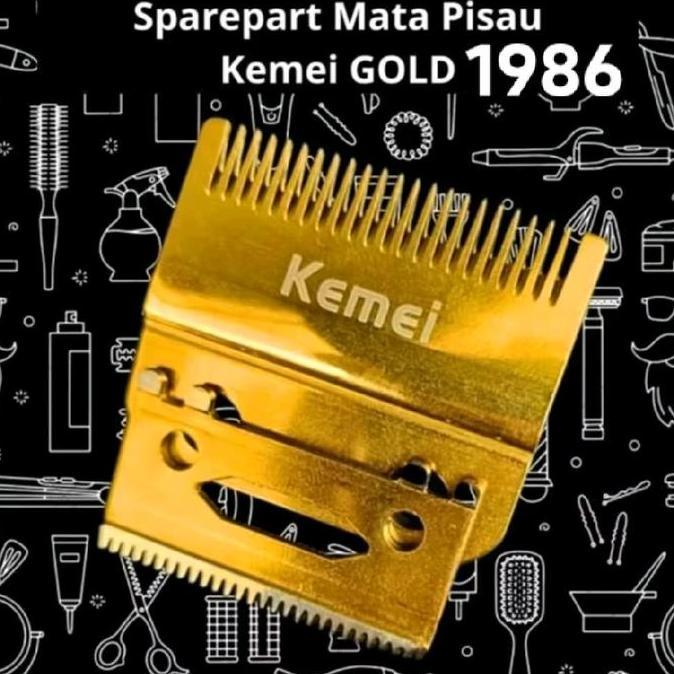 Mata Pisau Kemei 1986 - Profesional Hair Clipper Blade Cutter Head
