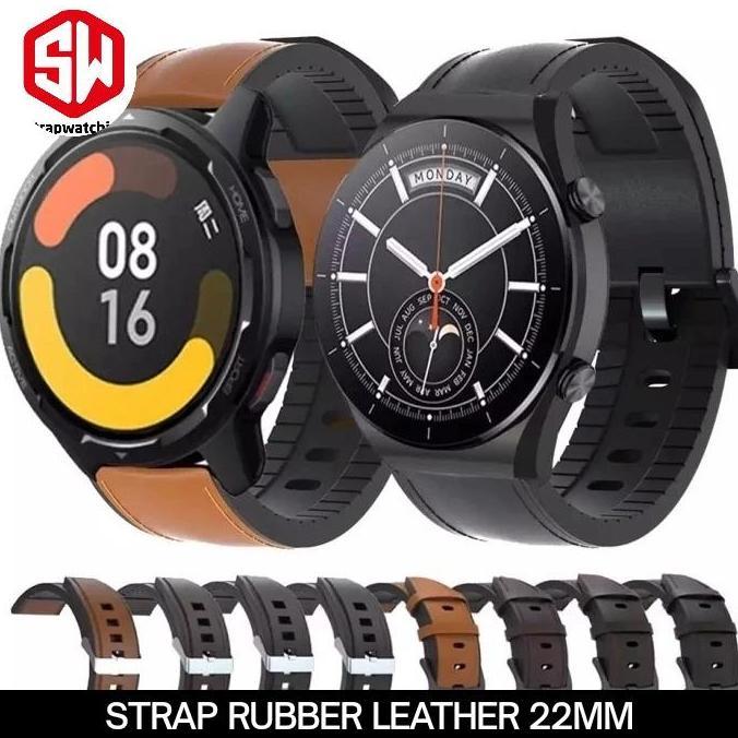 NEW STRAP TALI JAM LEATHER RUBBER KULIT BAND XIAOMI MI WATCH S1 ACTIVE ORI