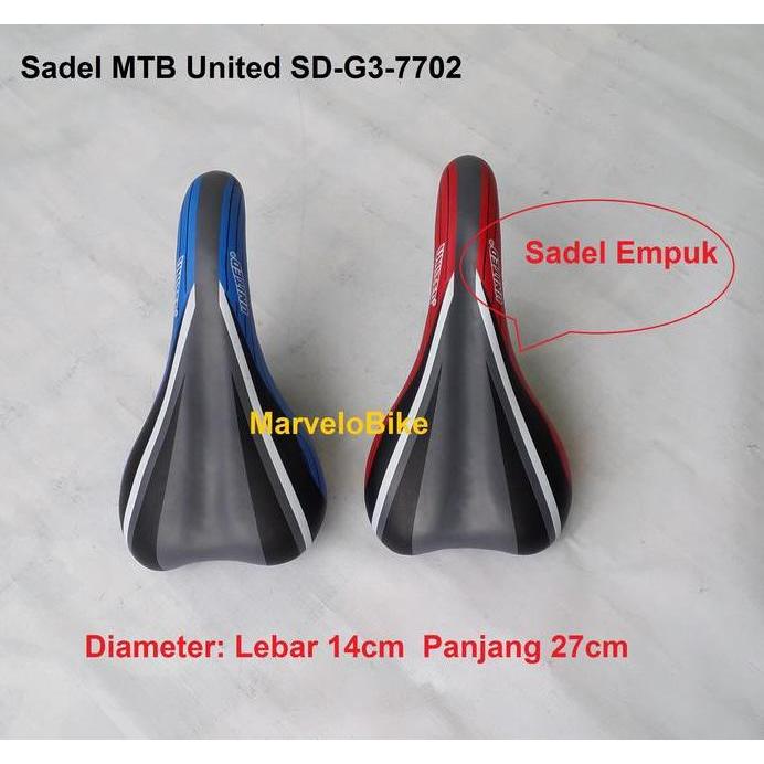 Sadel Jok Sepeda MTB BMX Seli Fixie Balap RoadBike United SD-7702