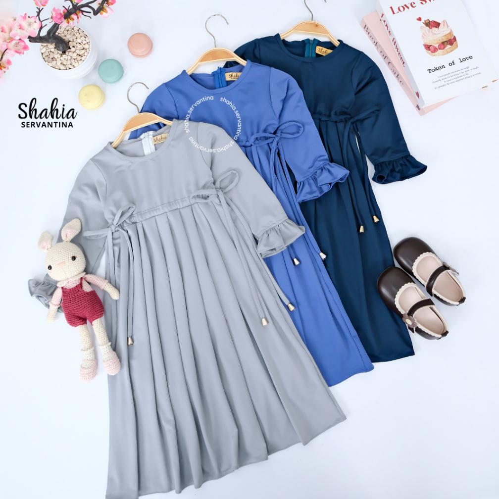Hemat Shahia Servantina - [Satu Set Jilbab] Zivana Set Dress Gamis Anak Perempuan