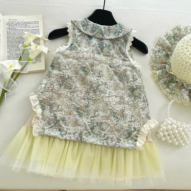 RYUTA dress motif batik anak perempuan 1-8 tahun/dress 3in1 pantai anak
