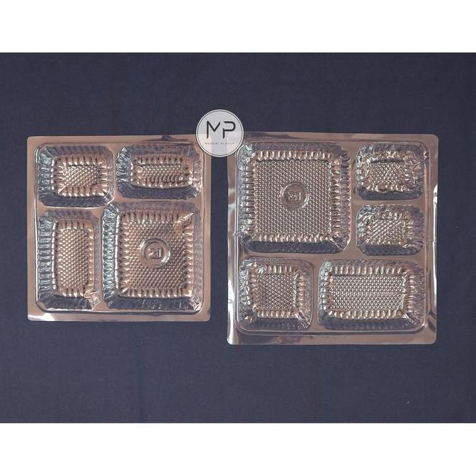 GROSIR Mika Kotak Nasi / Mika Sekat 4 / mika box nasi 18x18cm 1DUS