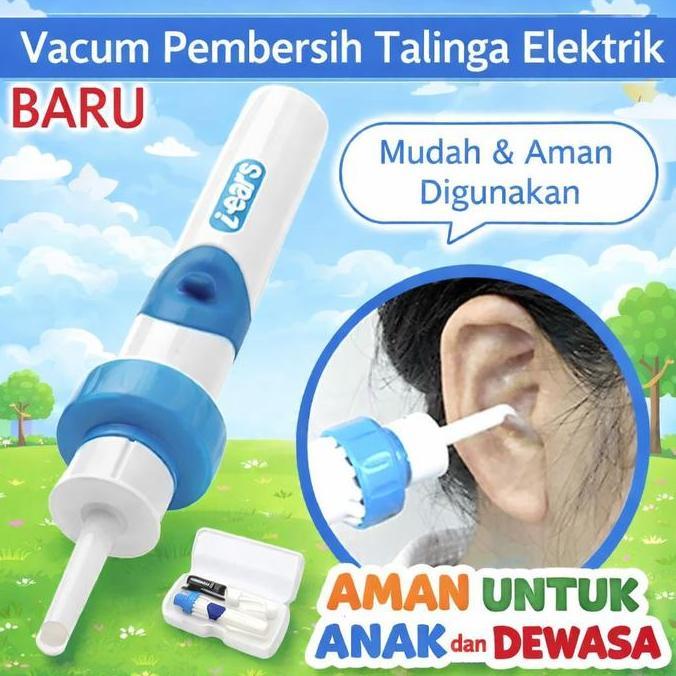NARBU Alat Penghisap Kotoran Telinga Elektrik Korek Kuping Sedot MAGIC EAR CLEANER Aman Anak Dewasa