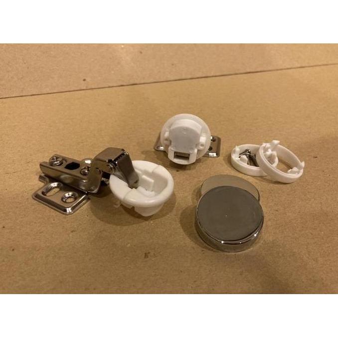 Engsel Sendok Kaca Hidrolik Twin Bukaan Biasa Lurus 1/2 Full Bengkok