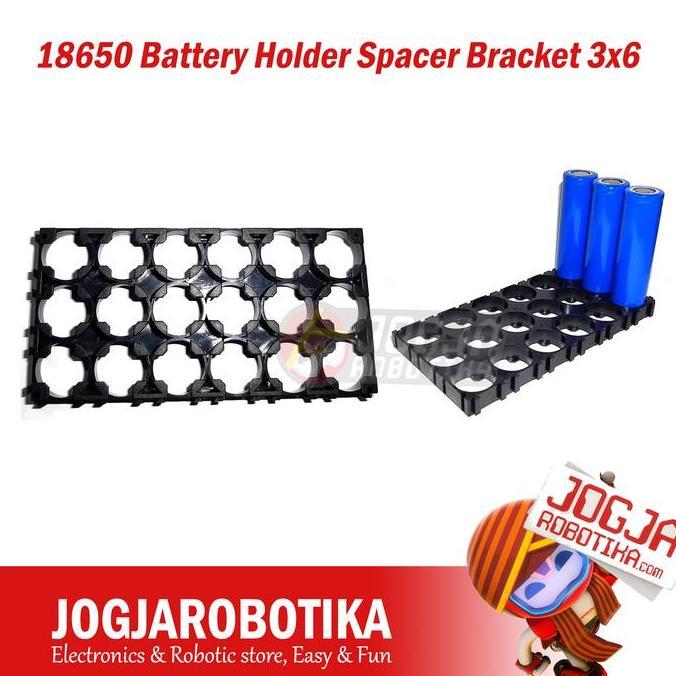 CORELA Tempat Baterai 18650 Battery Holder Spacer Bracket 3x6