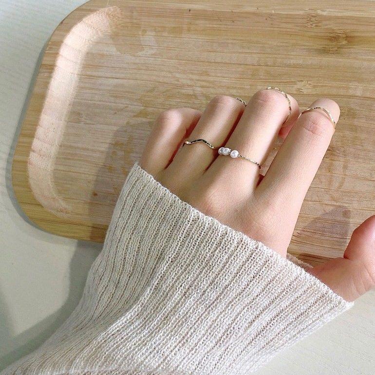 HOT PRODUCT Cincin Set 5 Pcs Gaya Korea Aksesoris Fashion Wanita