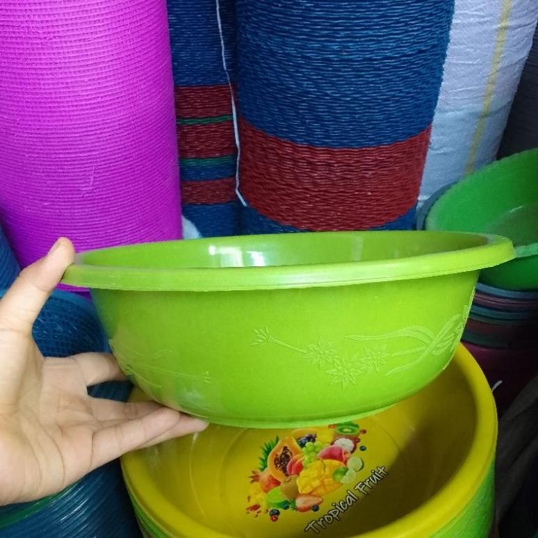 1 LUSIN WASKOM HAJATAN TROPICAL FRUIT 28 cm / BASKOM BESAR PLASTIK MURAH