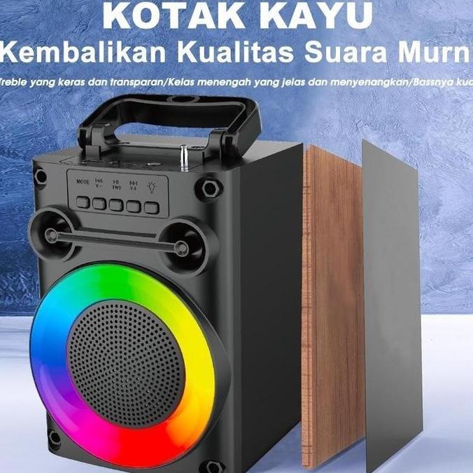 NARBU Speaker Bluetooth Karaoke Protable Super Bass Polytron Besar Original Mini Wireless Musik Box 