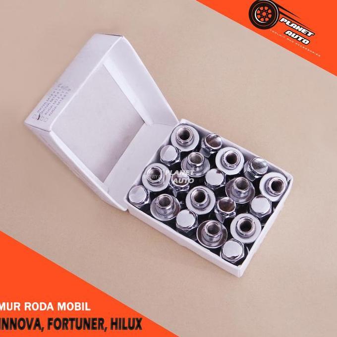 Baut Mur Roda Mobil Innova Fortuner Hilux Drat 1.5 Kunci 21 mm