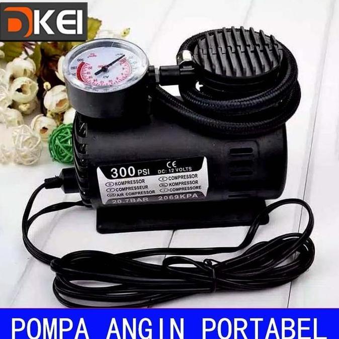 OKEIMini Compressor 12V Electric Pump 300PSI Pompa Ban Mobil Elektrik