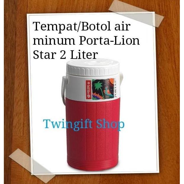 Tempat/Botol air minum 2 Liter Lion Star-Porta.(KHUSUS GOJEK).