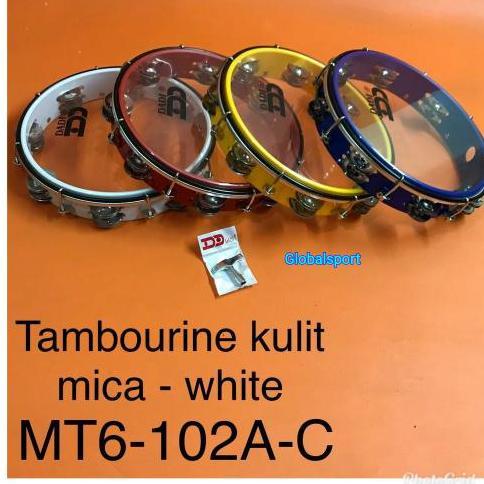 Tamborin Dadi Kulit Mica Bening Mt6