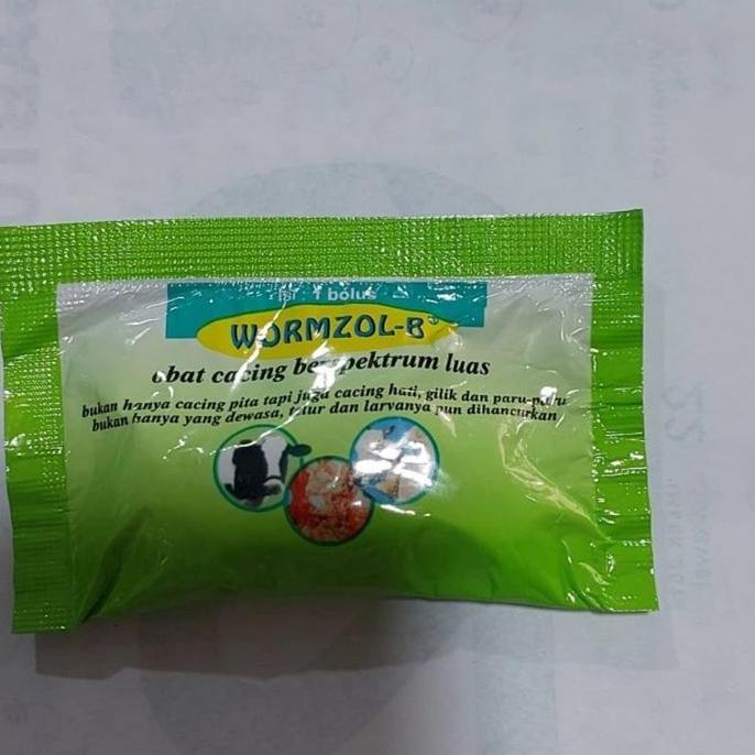 obat cacing bolus sapi kerbau spektrum luas wormzol-B wormzol B
