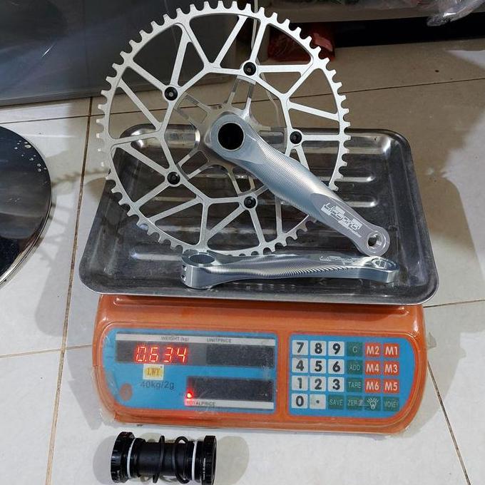 Crank Litepro Super Hollow Super Light ONLY 625 gram Chainring 58T 56T