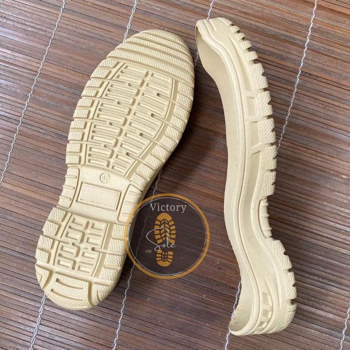 New Sol sepatu safety pdl boots King chetah gunung treking tni tentara sol karet terbaru hitam shoe 