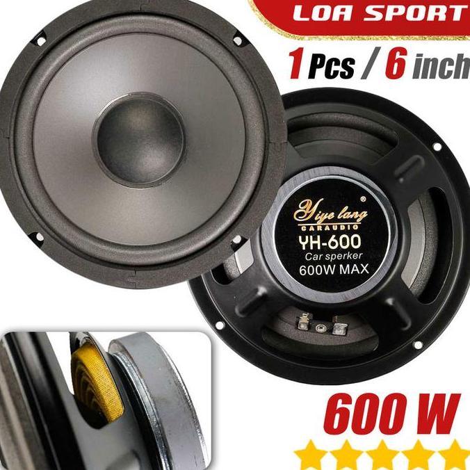 Speaker Mobil Woofer 6 Inch 600 Watt 4 Ohm Big Bass High Performance