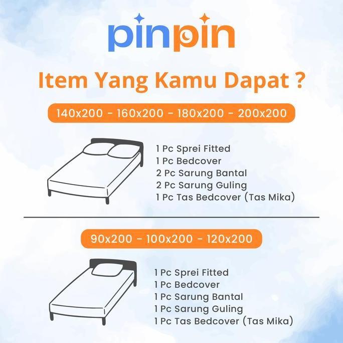 Bedcover Set Sprei Hotel Tensel Putih - Ukuran Lengkap murah