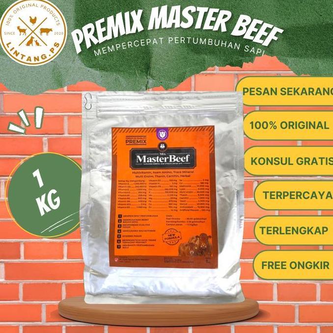 Premix Sapi Master Beef 1 Kg - Premix Sapi Kontes - Premix Sapi 1kg