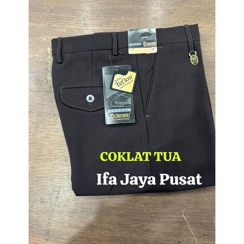 KUALITAS SUPER CELANA KAIN PRIA STANDAR FORMAL KERJA HITAM DAN WARNA UKURAN 27 - 44 - CELANA KERJA P