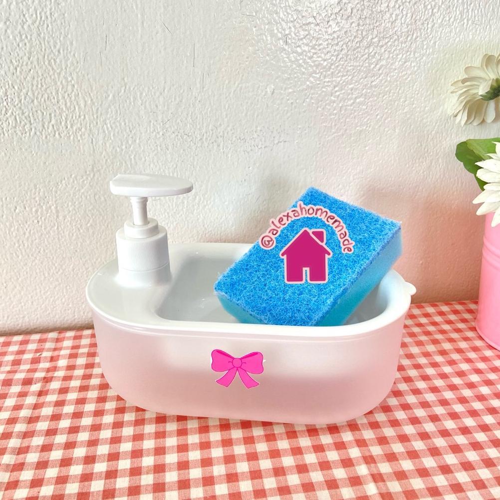 TEMPAT SABUN CUCI PIRING VIRAL UNIK (pink, putih, hijau)
