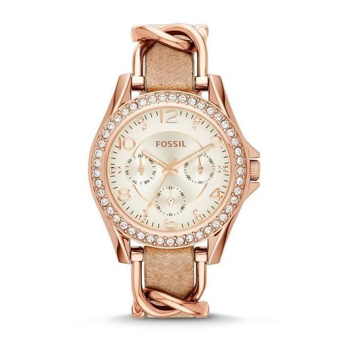 Jam Tangan Wanita Original ES3466 ES 3466 Riley Rosegold Original Garansi Resmi 2Tahun