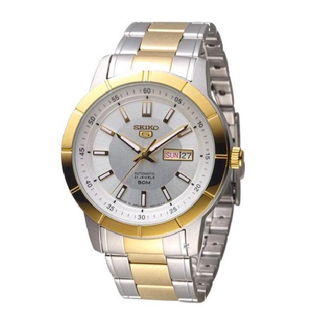 Seiko Jam Tangan Pria Kombinasi Strap Rantai SNKN58K1 Original