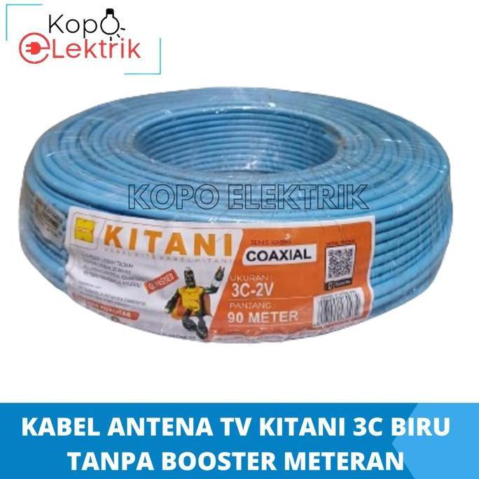 Kabel antena tv kitani 3C meteran Biru