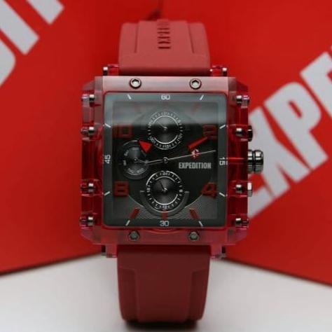 JAM TANGAN wanita pria  EXPEDITION E6808 E 6808 / E 6782 E6782 Rubber original