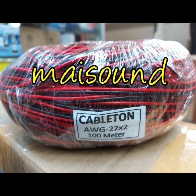 KABEL 2x22 AWG MERAH 100M KABEL 2 X 22 AWG 100 METER MERAH HITAM