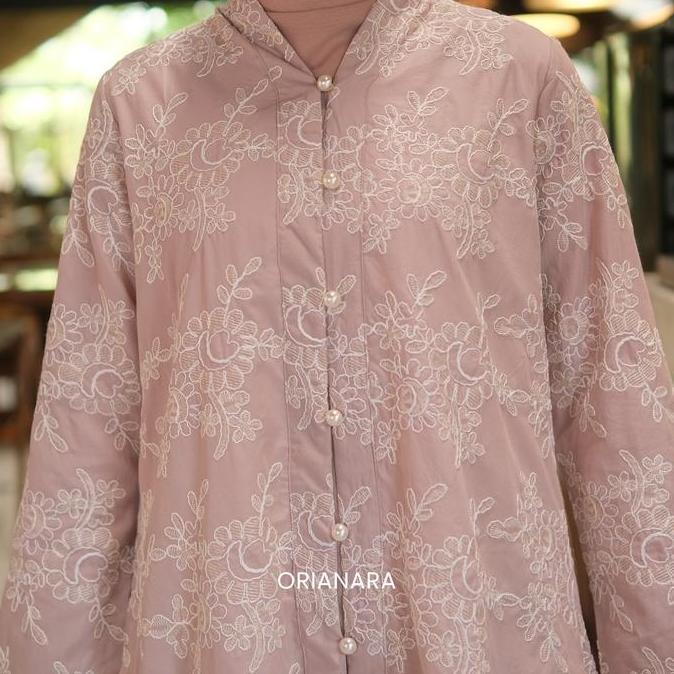 Orianara Atasan Tunik Bordir Klasik Baju Lebaran Royal Tunik