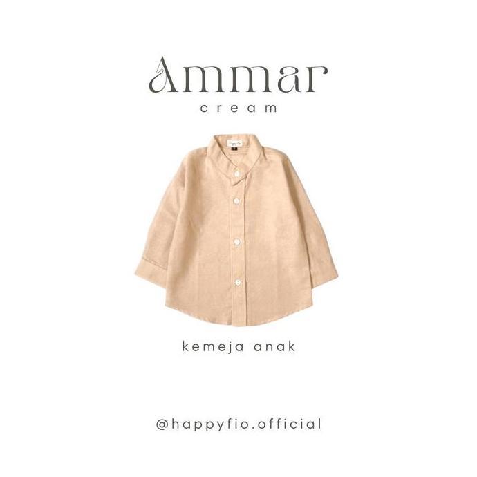 New kemko couple ayah anak lengan panjang warna cream by happyfio
