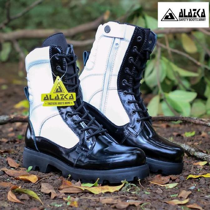 SEPATU PDL PROVOS TNI KULIT MENGKILAP SOL RADIAL