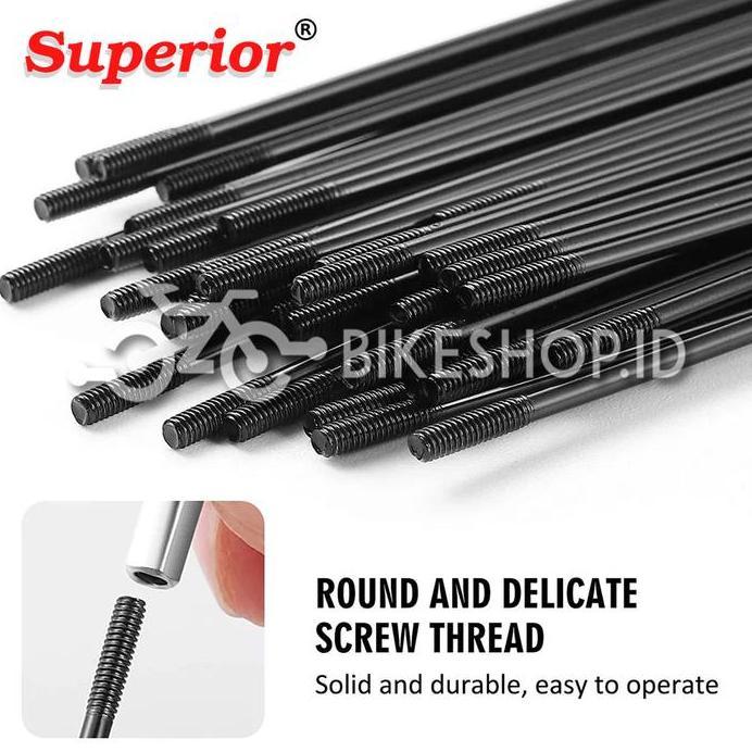 Spoke Jeruji Jari-Jari Sepeda 20" Inch 14Gx192mm Hitam Superior Sepeda Lipat BMX Minion | High Quali