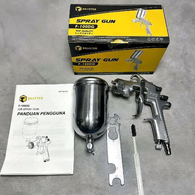 HATSUD BRAXTER Spray gun f100G tabung atas kualitas meiji nozzle 1,3mm
