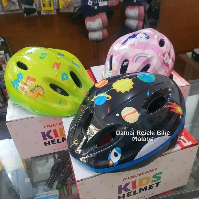Helm sepeda anak Polygon Dino - Sp - Unicorn
