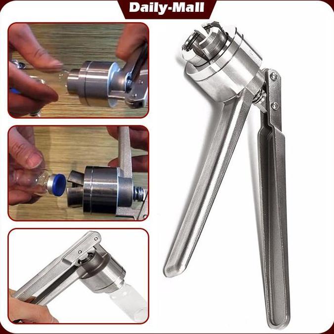 LEONAB Alat Segel Botol Manual Press Botol Parfum Crimper Vial Cap Sealer