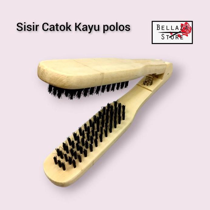 Sisir Catok / Sisir Catok Kayu Hair Code / Sisir Jepit