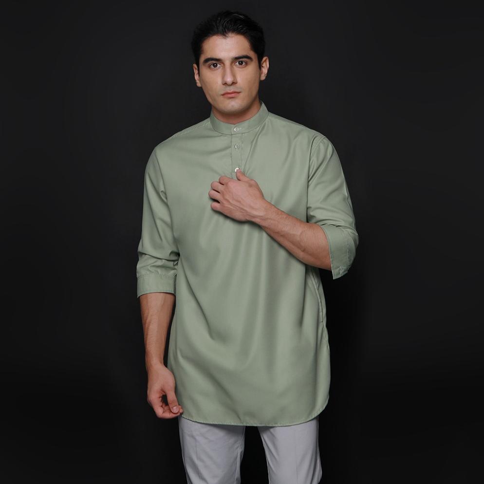 Promo Casella Baju Koko Kurta Lengan | Casella Kurta Hamzah Solid Basic